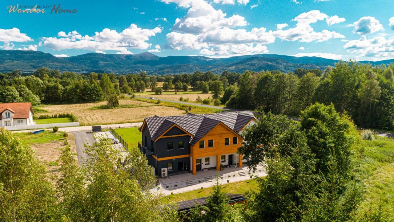 Wonder Home - Apartamenty Halo Karkonosze Z Ogrodem, Sezonowym Basenem, Placem Zabaw I Widokiem Na Sniezke - Zlokalizowane Blisko Karpacza Мыслаковице Экстерьер фото